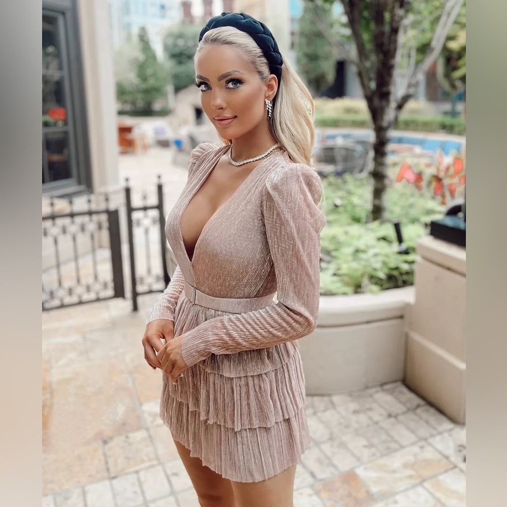 Sabina Musayev X REVOLVE Carry mini dress in blush